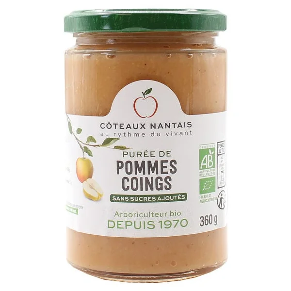 Purée pomme coing 360g