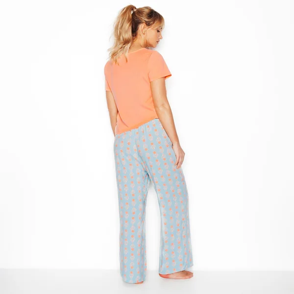 PYJAMA PANTACOURT 2 PIECES MULTICO ORANGE