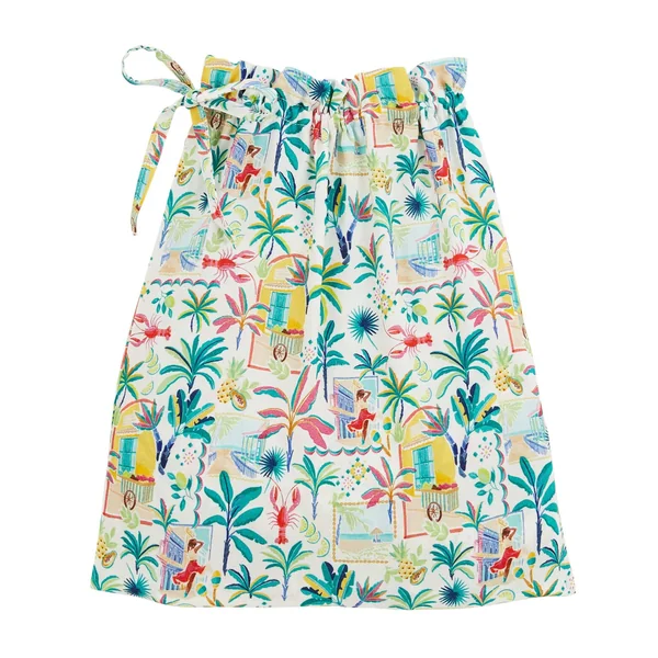 PYJAMA SHORT 2 PIECES MULTICO BLANC
