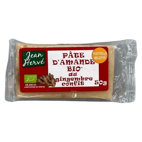 Pâte d'amande au gingembre confit 50g