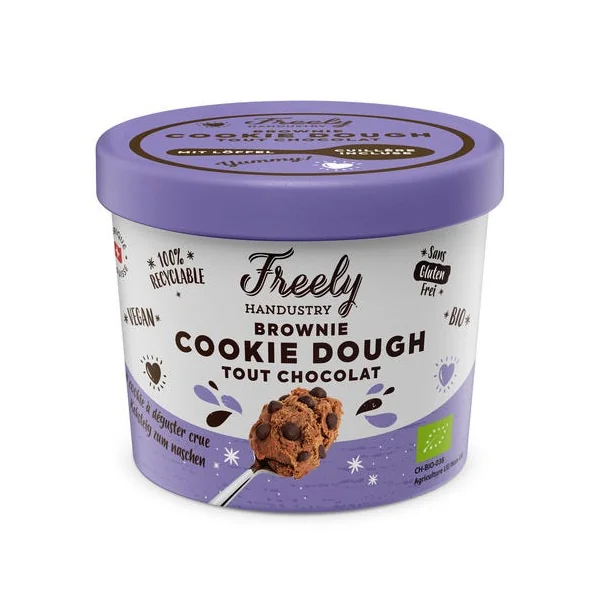 Pâte à cookie crue brownie tout chocolat 90g