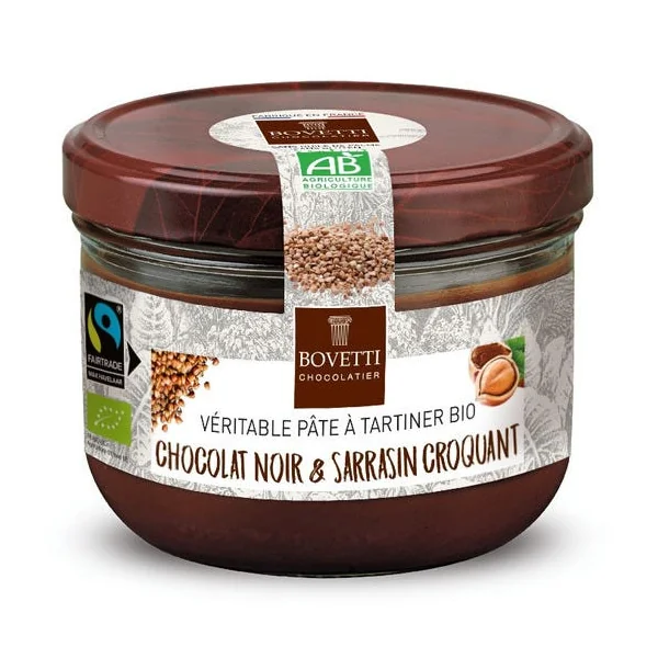 Pâte à tartiner chocolat noir & sarrasin croquant 200g