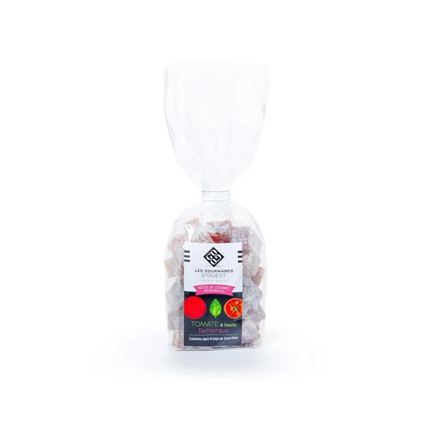 Pâtes de légumes tomate, basilic, betterave - sachet