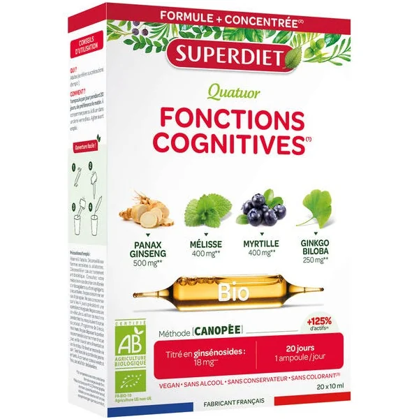 Quatuor fonctions cognitives ampoule (20) 200ml