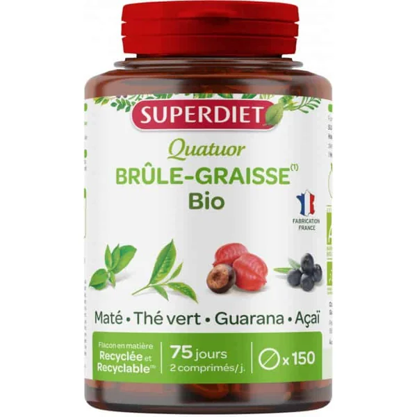 Quatuor mate brule graisse bio 150 comp