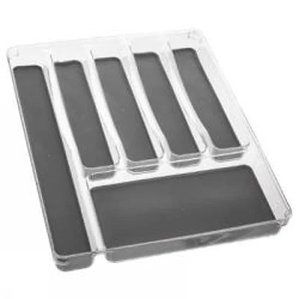 Range-couvert antidérapant plastique 6 compartiments 40x32x4.5cm
