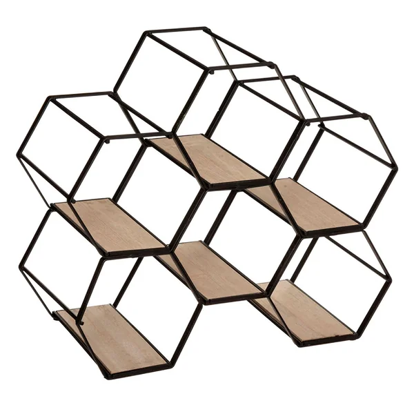 Rangement 6 bouteilles vin 29.5x25.5x15cm