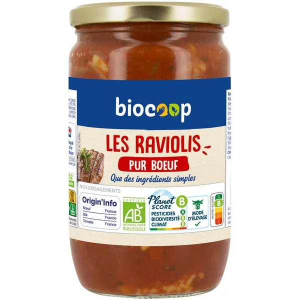 Ravioli boeuf 650g