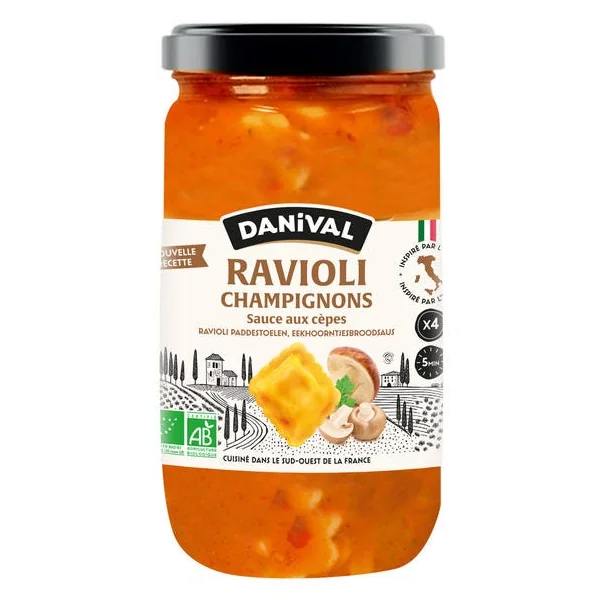 Ravioli champignon sauce au cèpe 670g