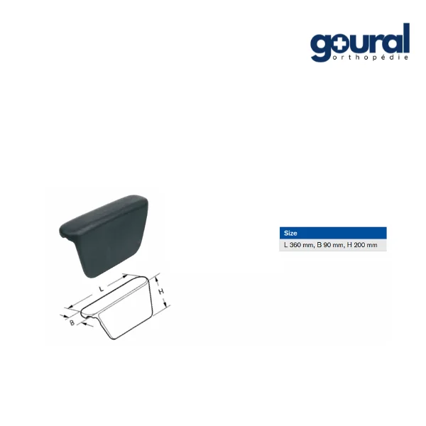 Repose-avant-bras avec protection latérale pour fauteuil roulant