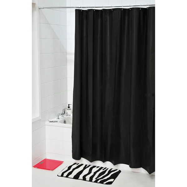 Rideau de douche noir 180x200cm