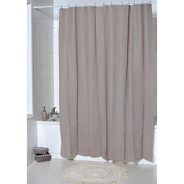 Rideau de douche taupe 180x200cm