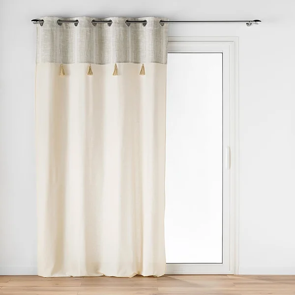 Rideau à œillets ISLAND poly coton 140x240cm