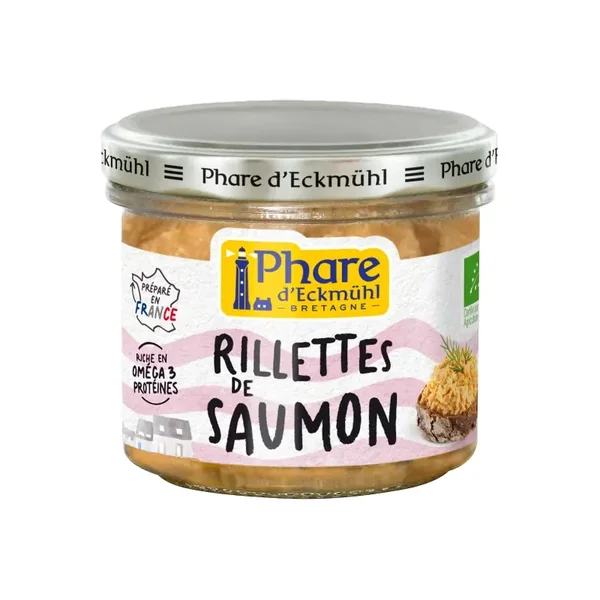 Rillette de saumon 90g – Phare d’Eckmühl