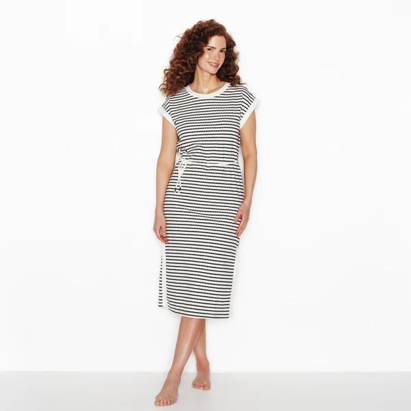 ROBE DE PLAGE MULTICO BLANC