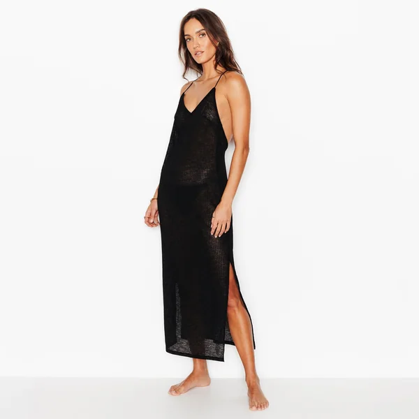 ROBE DE PLAGE NOIR