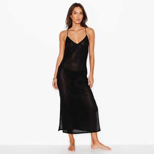 ROBE DE PLAGE NOIR