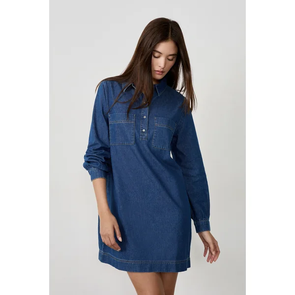 Robe manches longues en coton