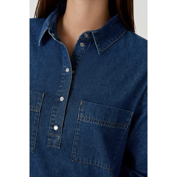Robe manches longues en coton