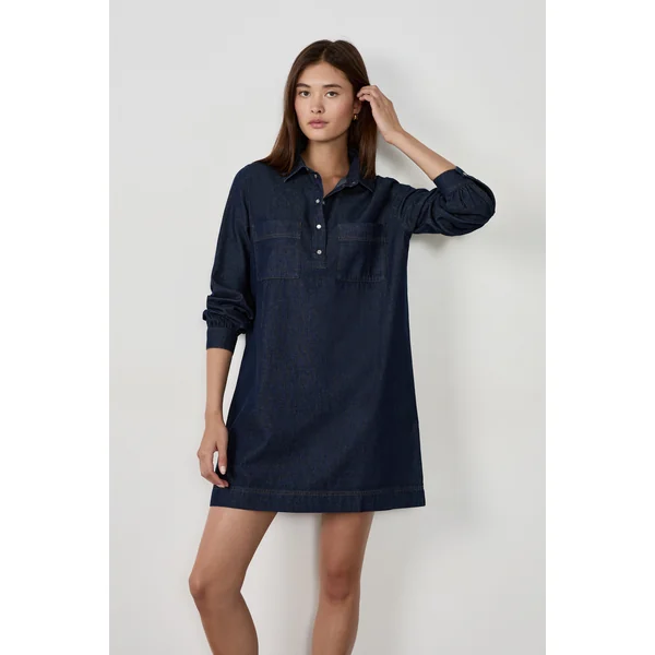 Robe manches longues en coton