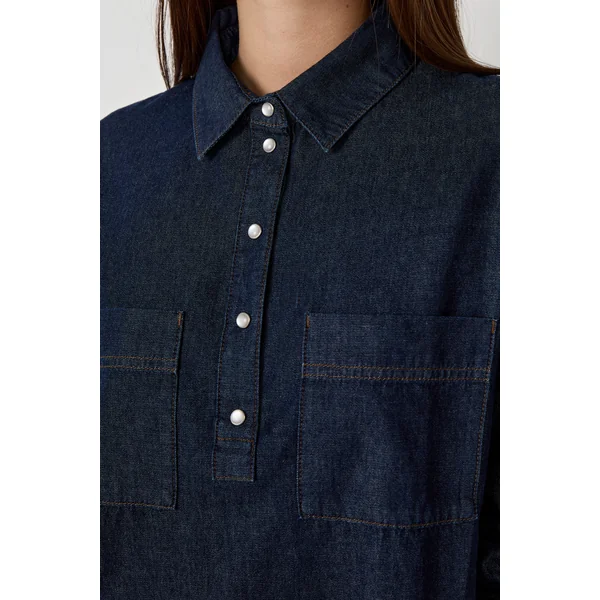 Robe manches longues en coton