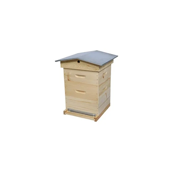Ruche tradition toit chalet cadres filés Voirnot 10 cadres