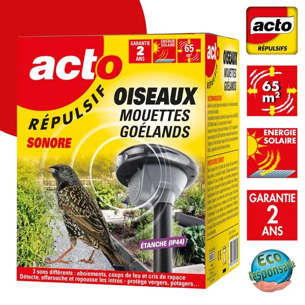 Répulsif sonore oiseaux