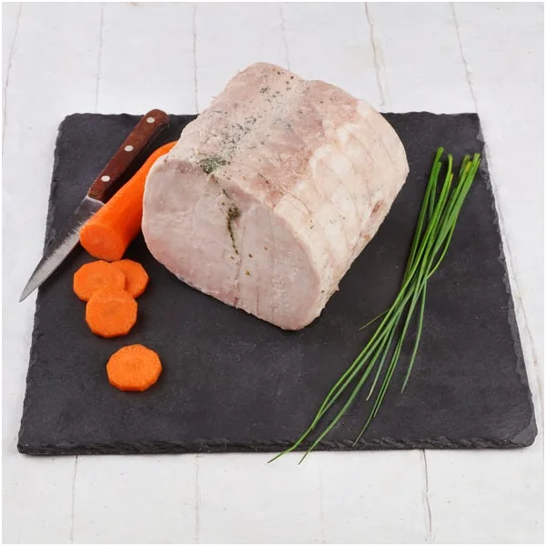 Rôti porc cuit herbes sans sel nitrité