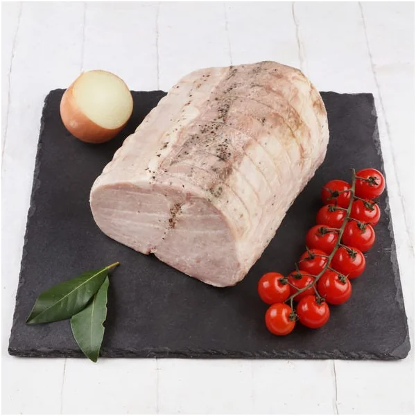 Rôti porc cuit poivre sans sel nitrité