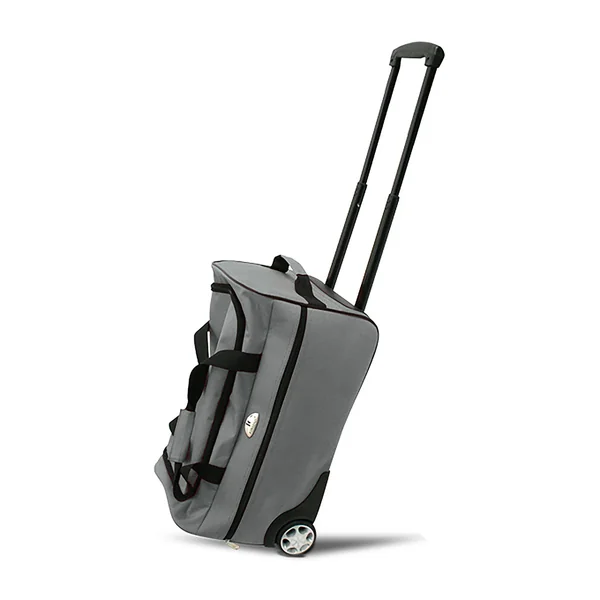 Sac de voyage trolley gris 52x28x28cm