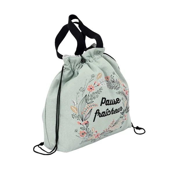Sac isotherme fraicheur vert 36x33x10.5cm