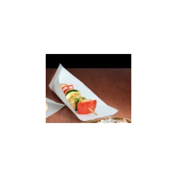 Sachet papier ouvert blanc 25cm