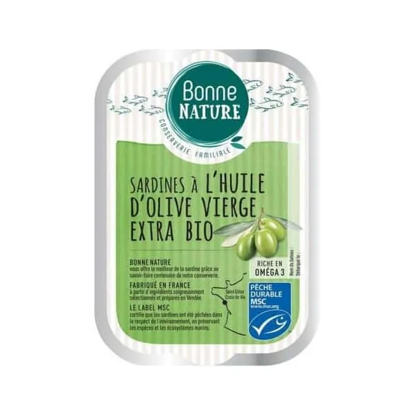 Sardines huile d'olive vierge extra 115g