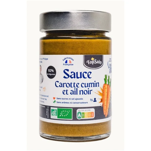 Sauce carotte cumin ail noir 190g