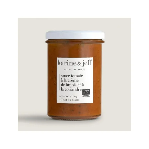 Sauce tomate a la creme brebis coriandre 200g