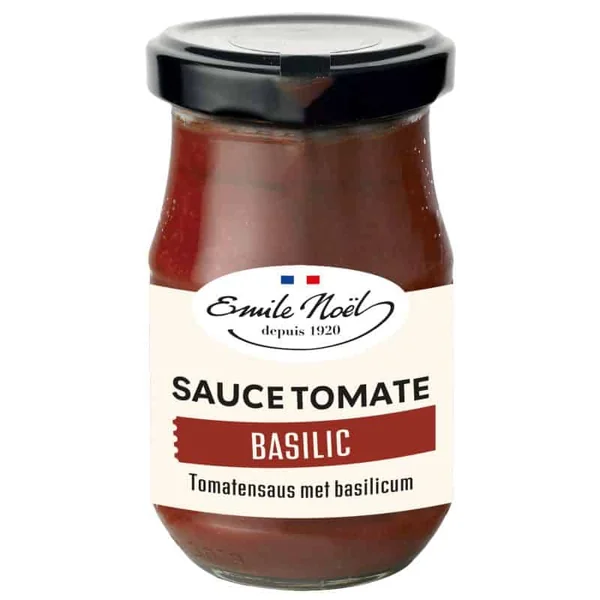 Sauce Tomate Basilic Bio 190g – Emile Noël