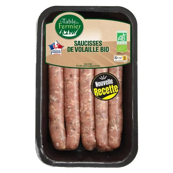 Saucisse de volaille aux herbes (5) 300g
