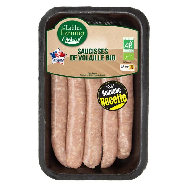 Saucisse de volaille crue (5) 300g