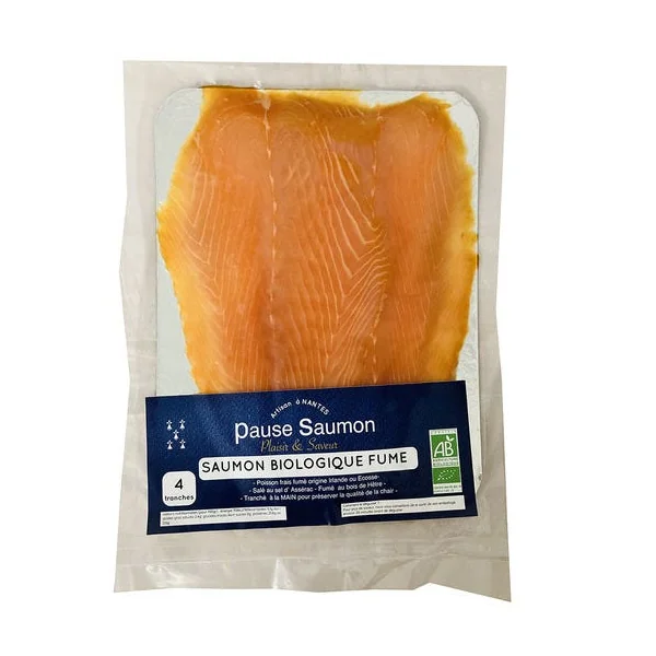 SAUMON FUME 4 TRANCHES 160G