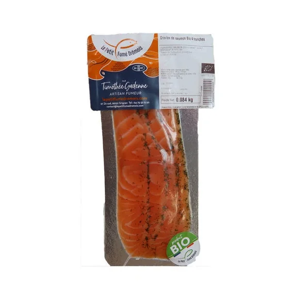 Saumon gravlax 4 tranches 90g