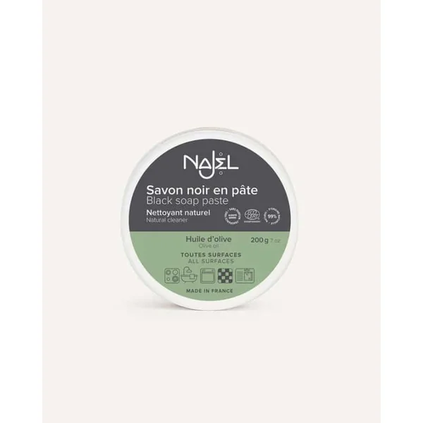 Savon noir en pate a l'huile d'olive nettoyant naturel (200g) najel