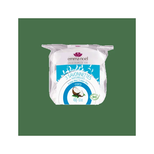 Savonnettes coco 3x150gr