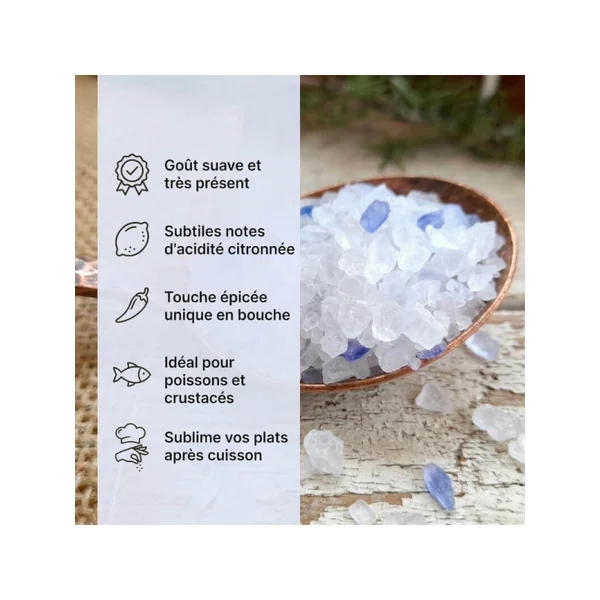 Sel bleu saphir de Perse