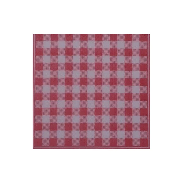 Serviette papier Double point vichy-Rouge 40x40