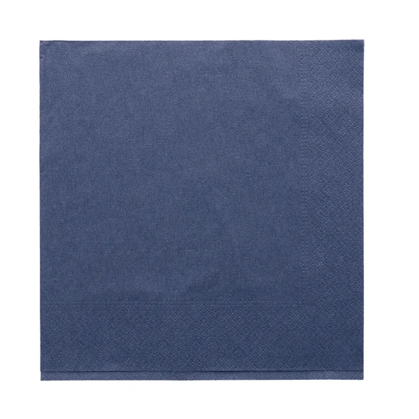 SERVIETTES ECOLABEL 2 PLIS 18 G/M2 39x39 CM BLEU MARINE OUATE (1600 UNITÉ) - Garcia de Pou