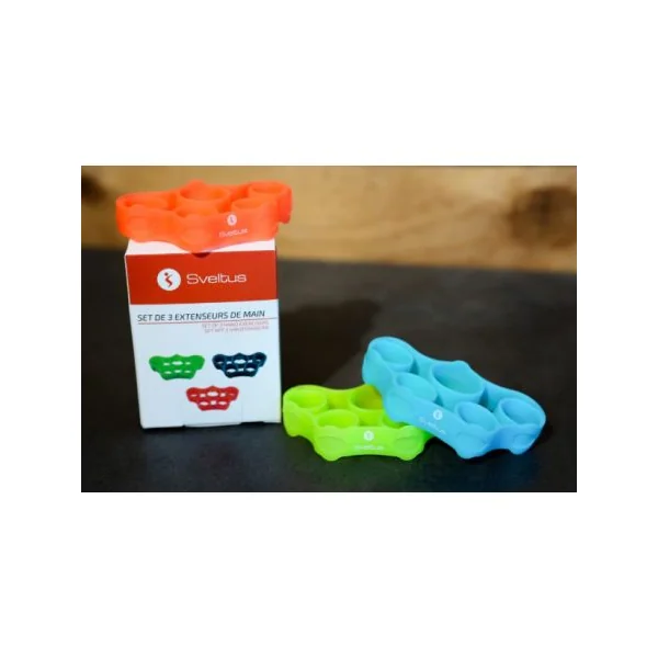 Set de 3 extenseurs de Main (Vert, Bleu,Rouge)