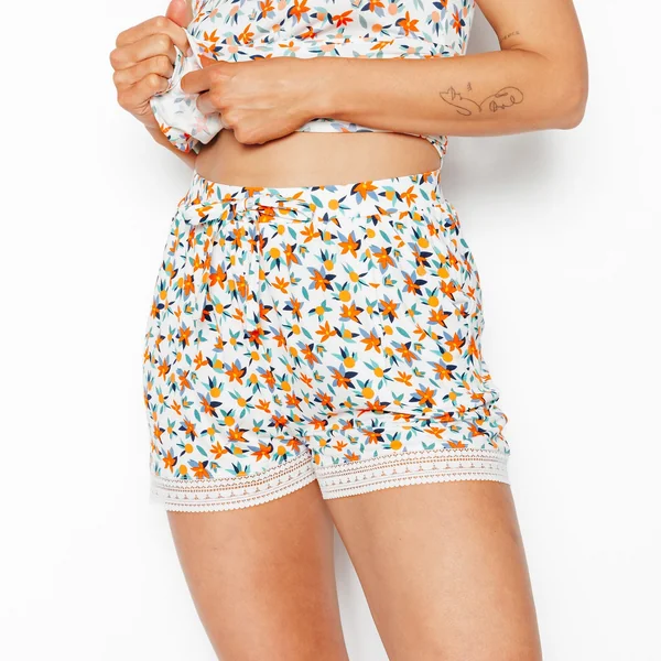 Short de pyjama MULTICO BLANC