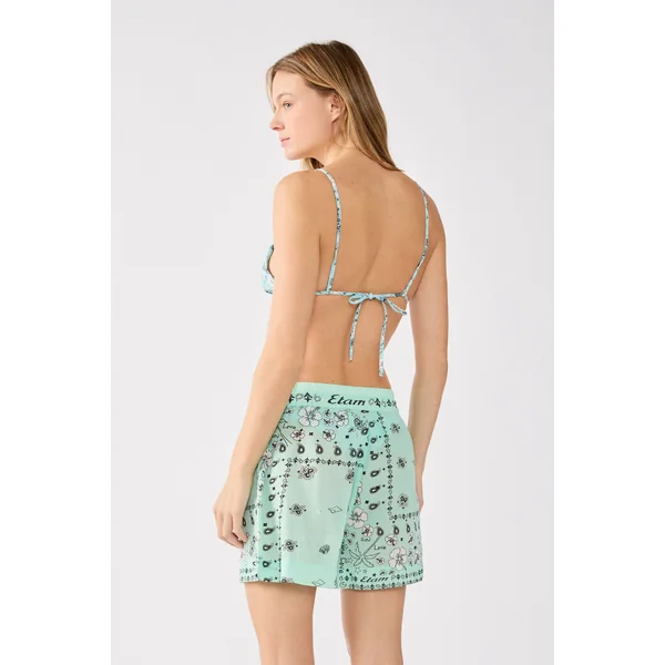 Short imprimé en coton