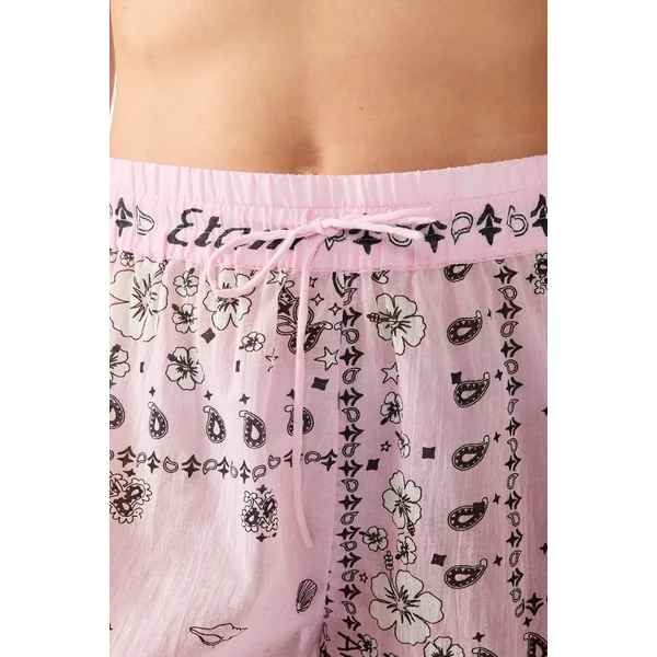 Short imprimé en coton
