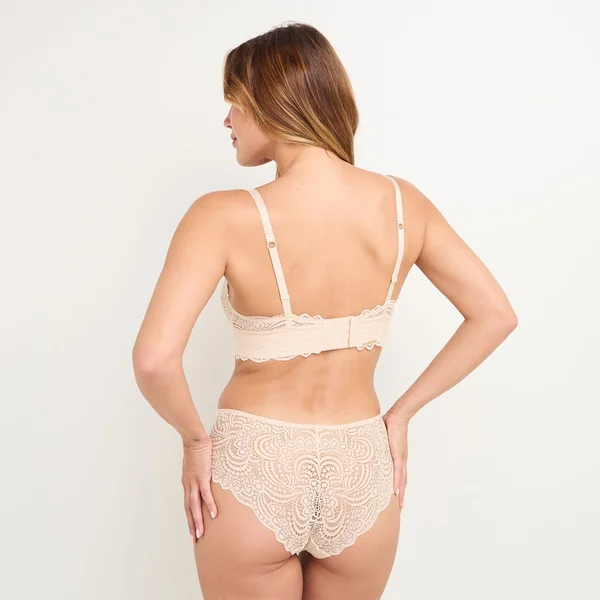 SHORTY DENTELLE POUDRE